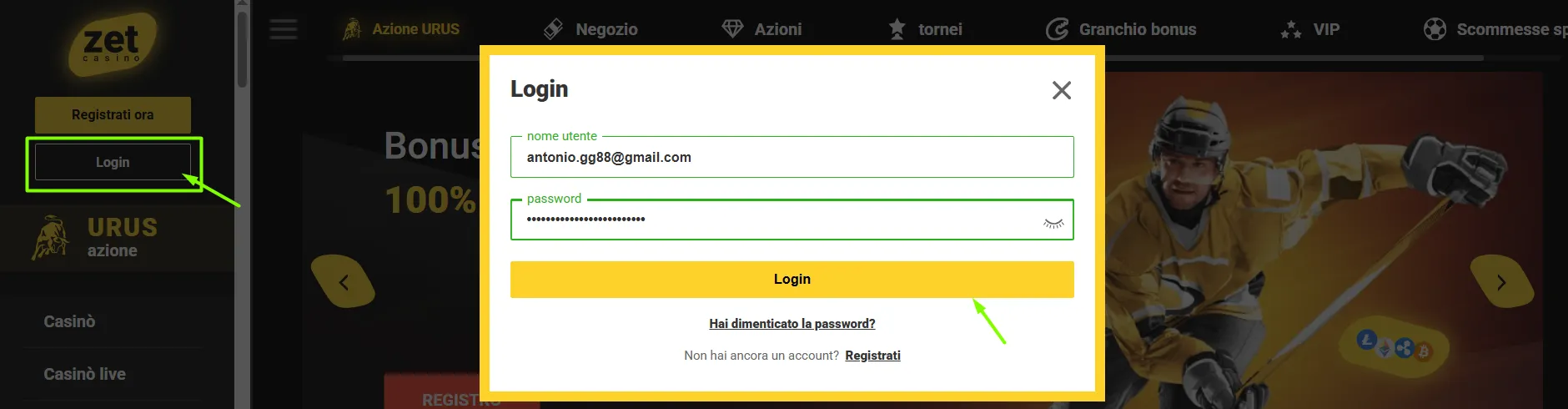 Come Accedere a Zet Casino